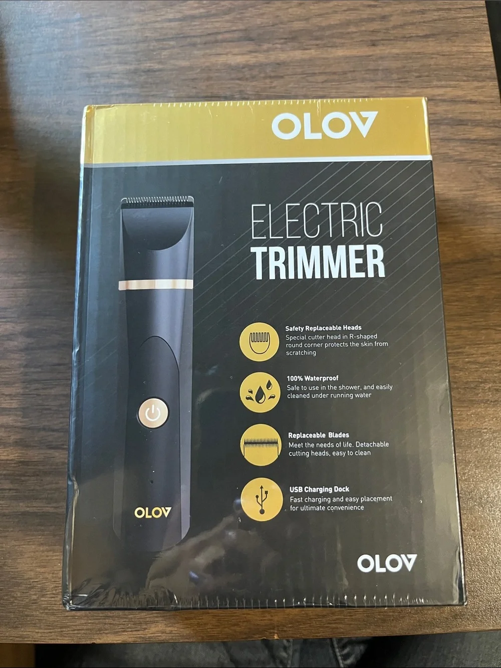 Electric Trimmer — Black and Gold